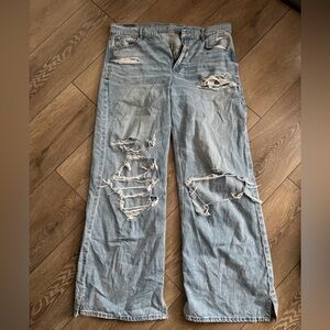 High-Waisted Baggy Jeans